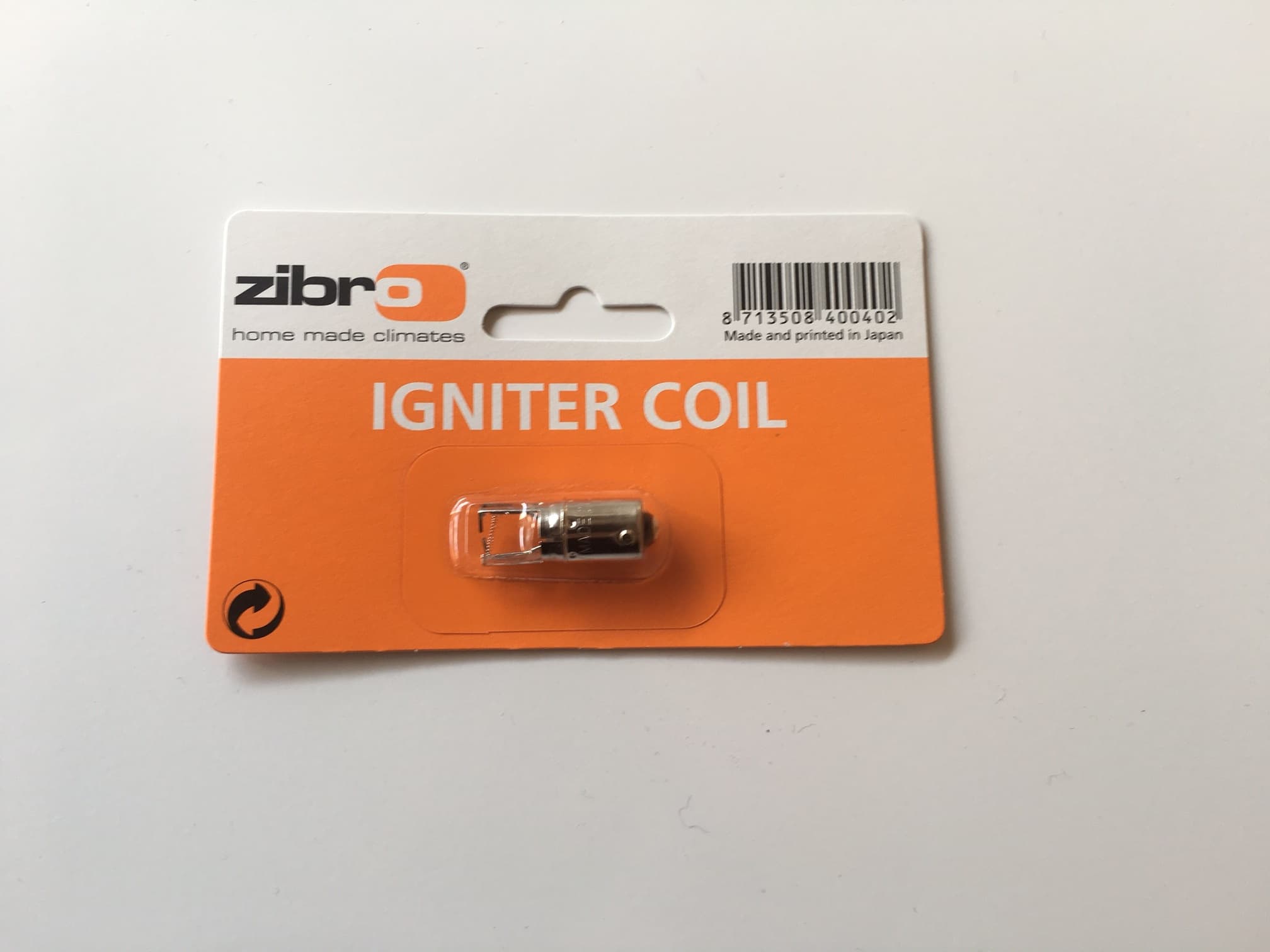 Zibro - Igniter coil / Gløde tænder